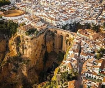 The view on Ronda andalusian city of Spain