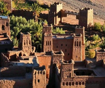 Kasbah in Kalaa Megouna in Morocco