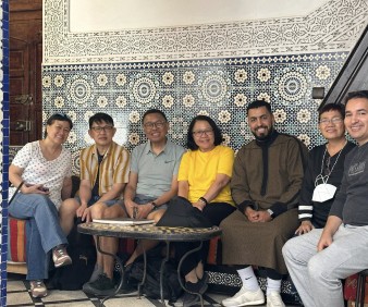 visiting Morocco with a group of friends