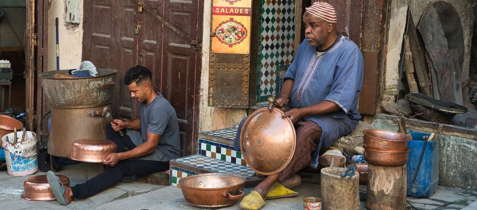 Seffarine square in Fez